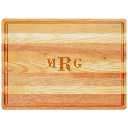 Block Monogram Master Wood Cutting Board